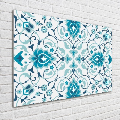 Glass wall art large Arab pattern