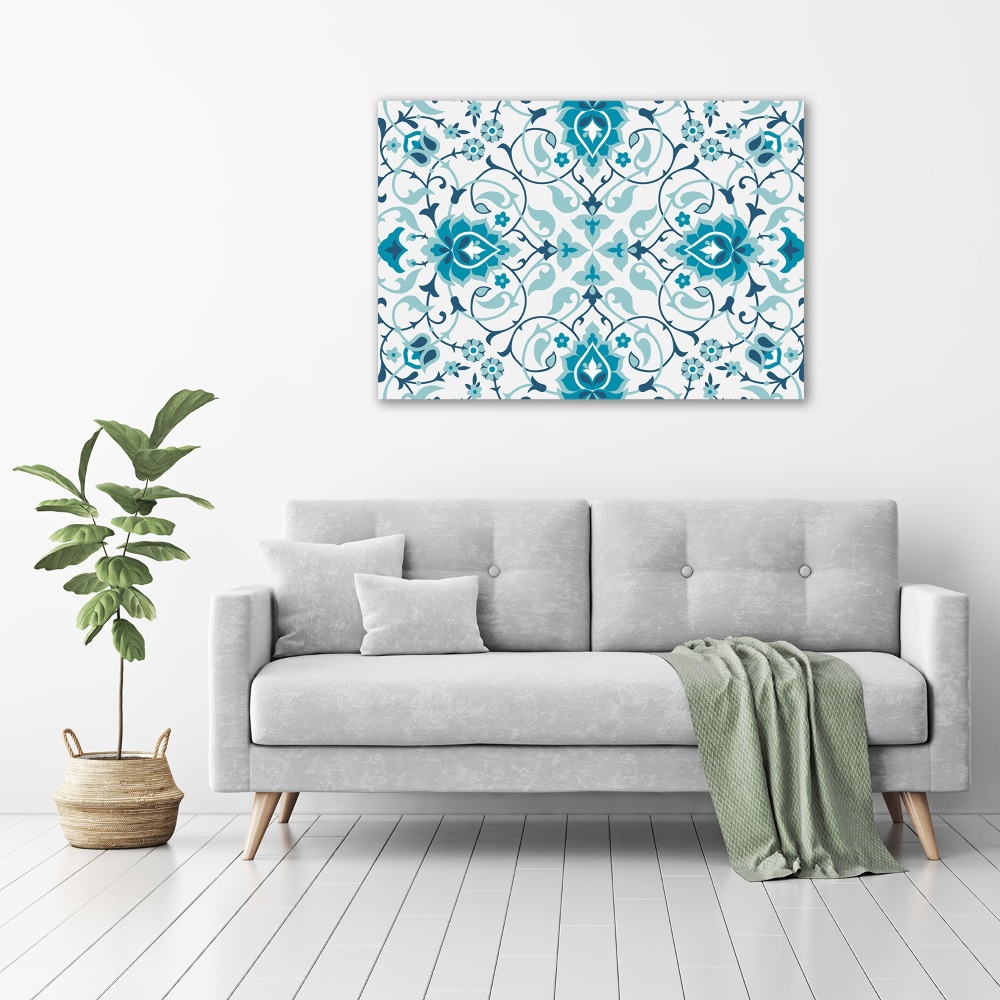 Glass wall art large Arab pattern