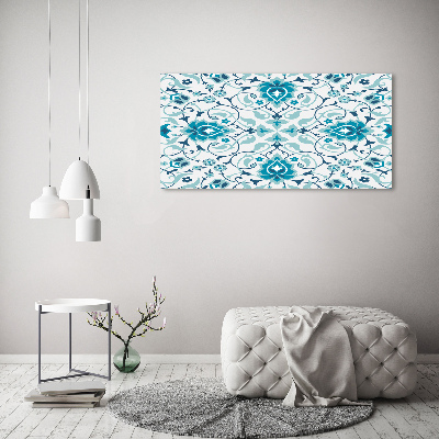 Glass wall art large Arab pattern