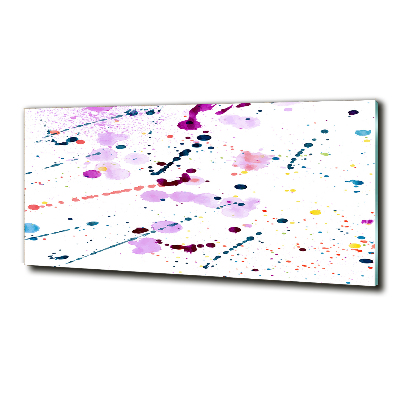 Glass wall art large Abstract spots