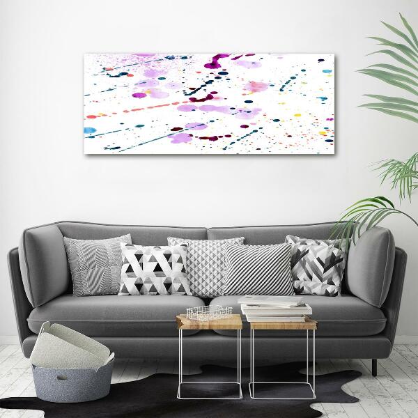 Glass wall art large Abstract spots