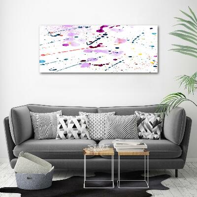 Glass wall art large Abstract spots