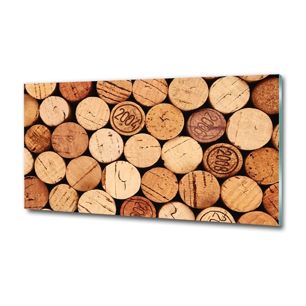 Glass wall art Wine traffic jams