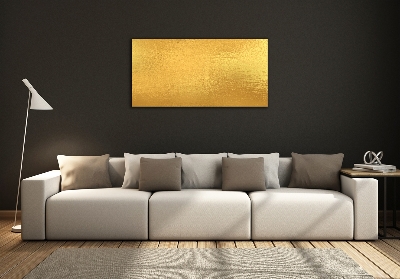 Glass picture wall art Golden foil background