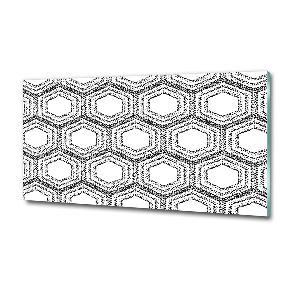 Glass picture wall art Geometric background