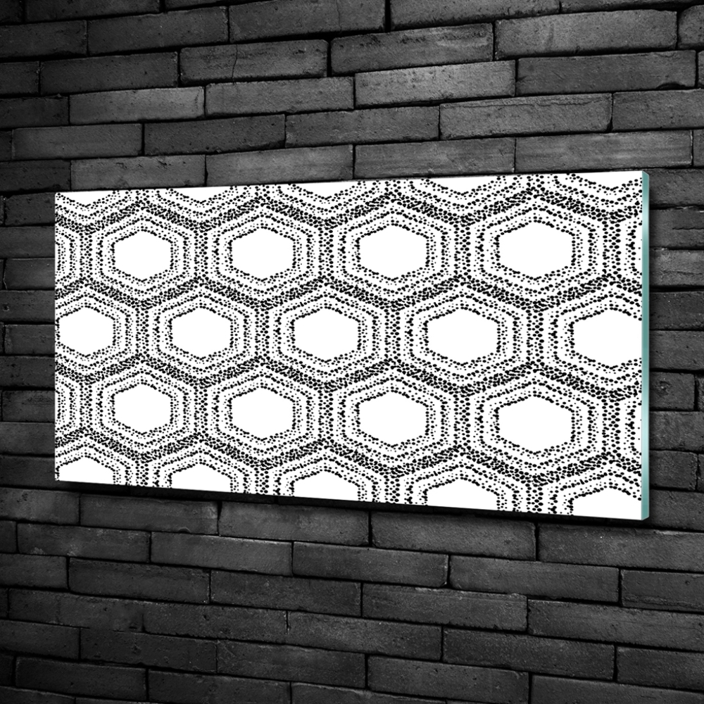 Glass picture wall art Geometric background