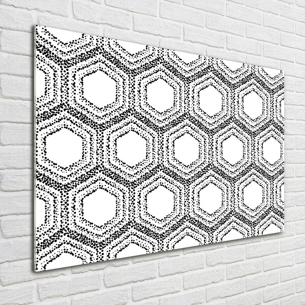 Glass picture wall art Geometric background