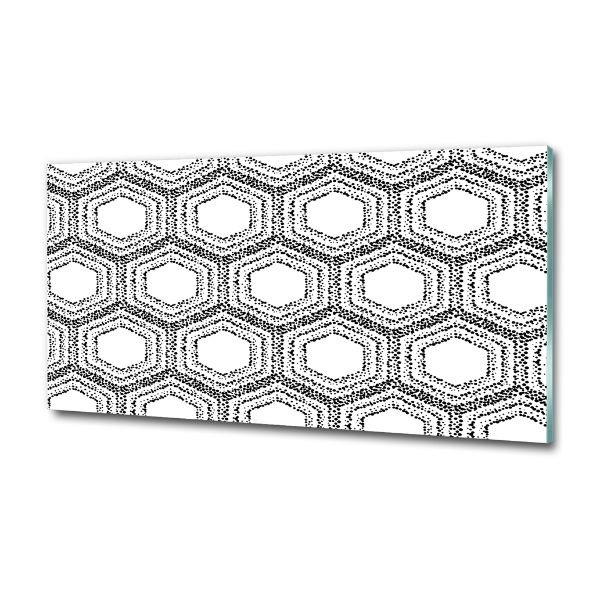 Glass picture wall art Geometric background