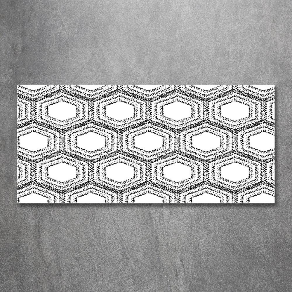 Glass picture wall art Geometric background