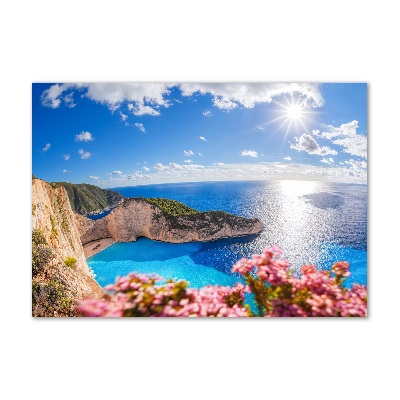 Glass art print Zakynthos greece