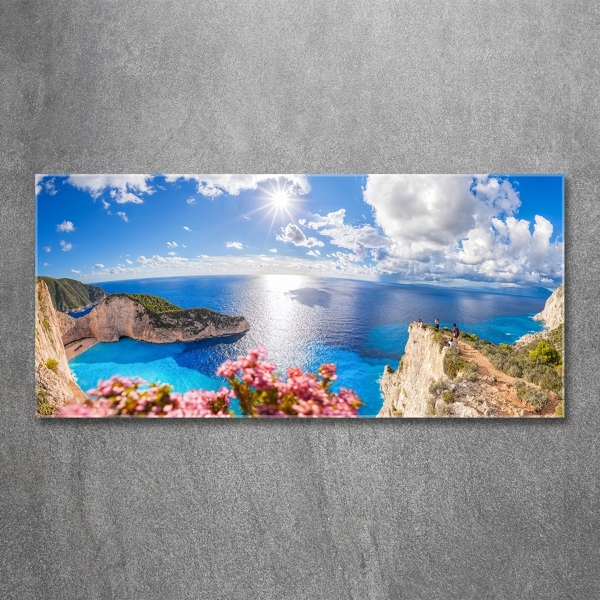 Glass art print Zakynthos greece