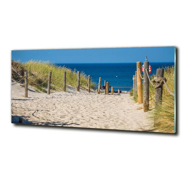 Wall art on glass Coastal dunes