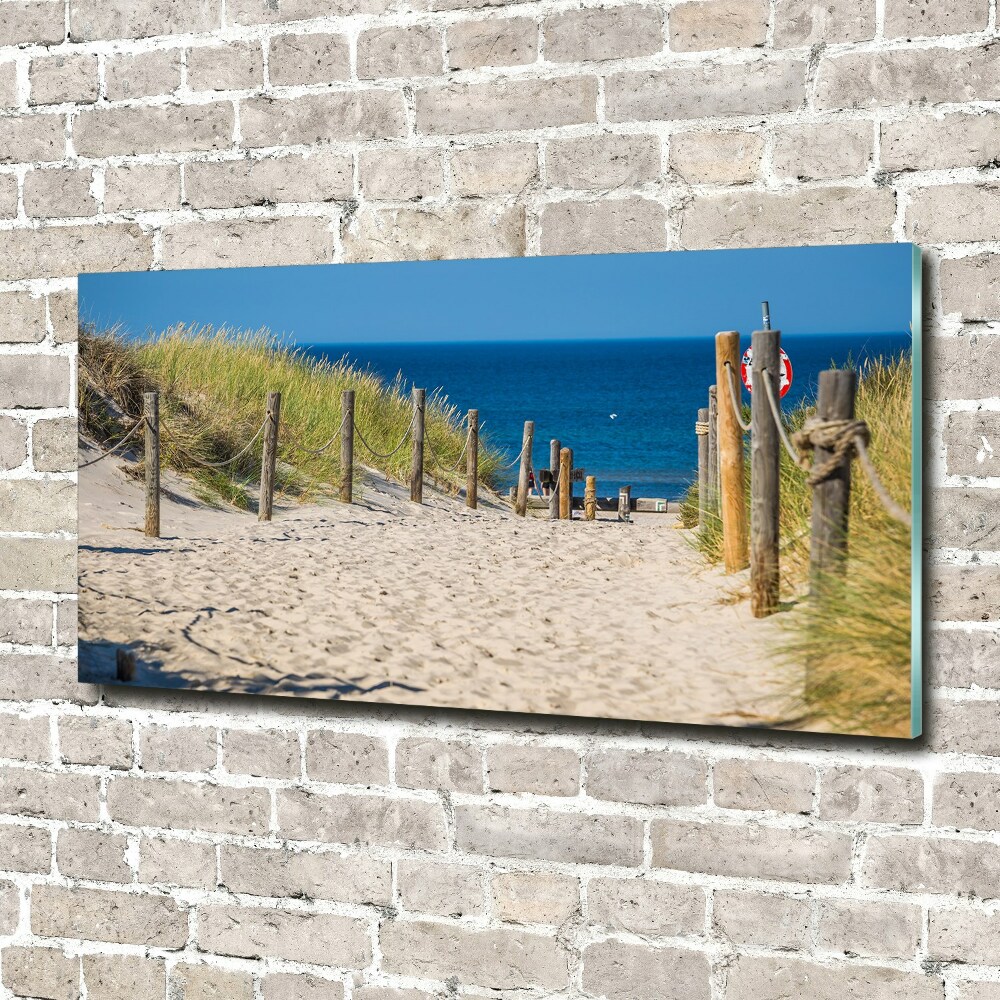 Wall art on glass Coastal dunes