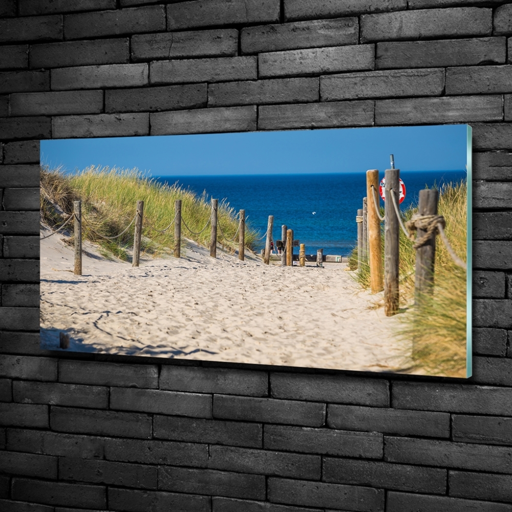 Wall art on glass Coastal dunes