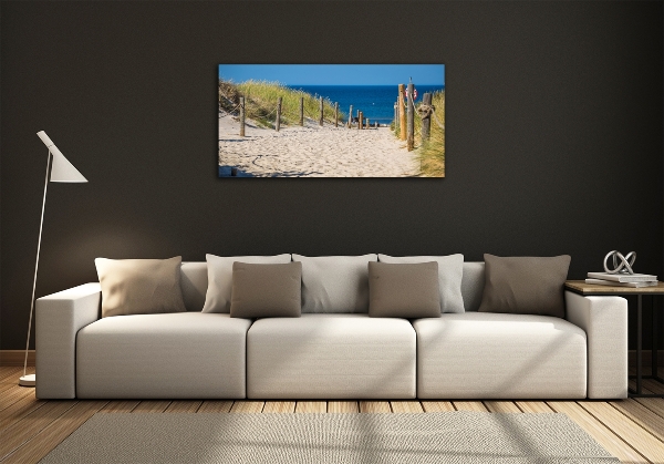 Wall art on glass Coastal dunes