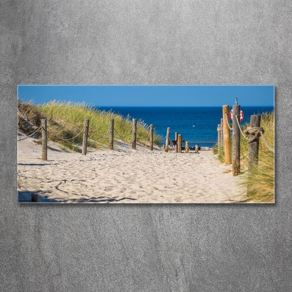 Wall art on glass Coastal dunes