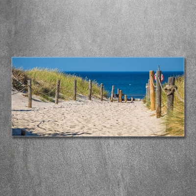 Wall art on glass Coastal dunes