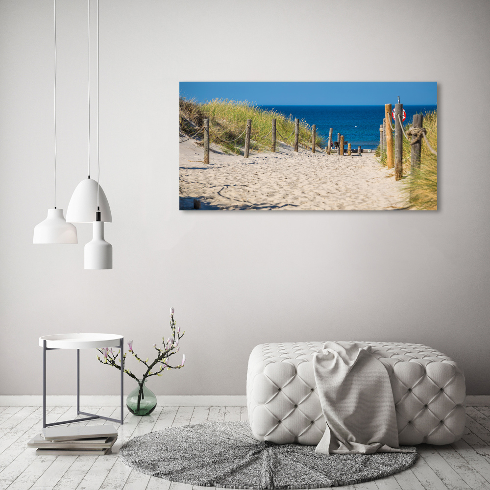 Wall art on glass Coastal dunes