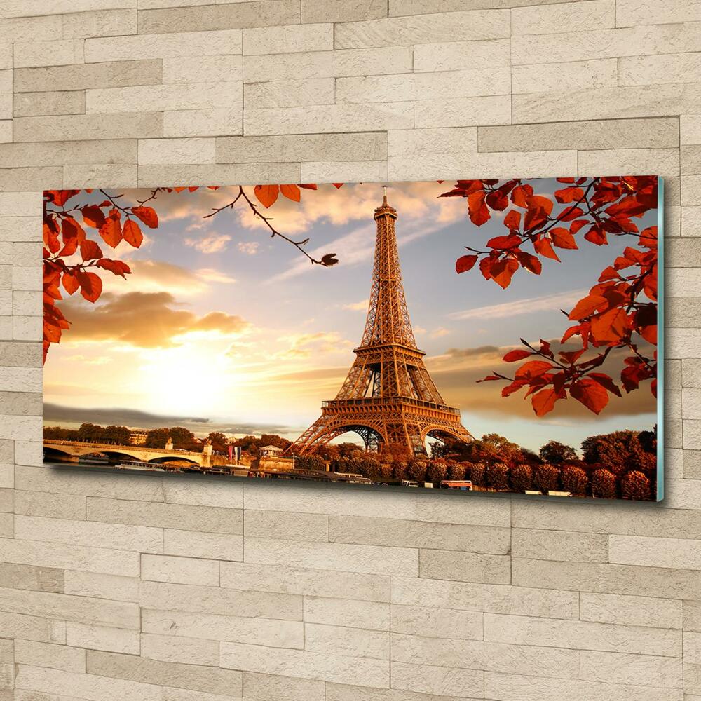 Wall art on glass Eiffel paris tower