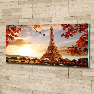 Wall art on glass Eiffel paris tower