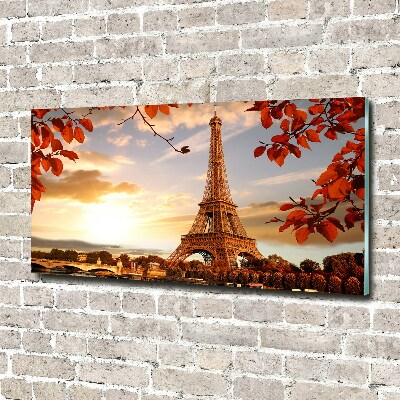 Wall art on glass Eiffel paris tower