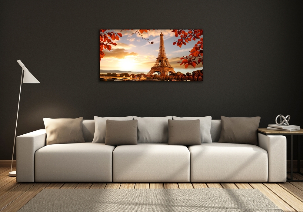 Wall art on glass Eiffel paris tower