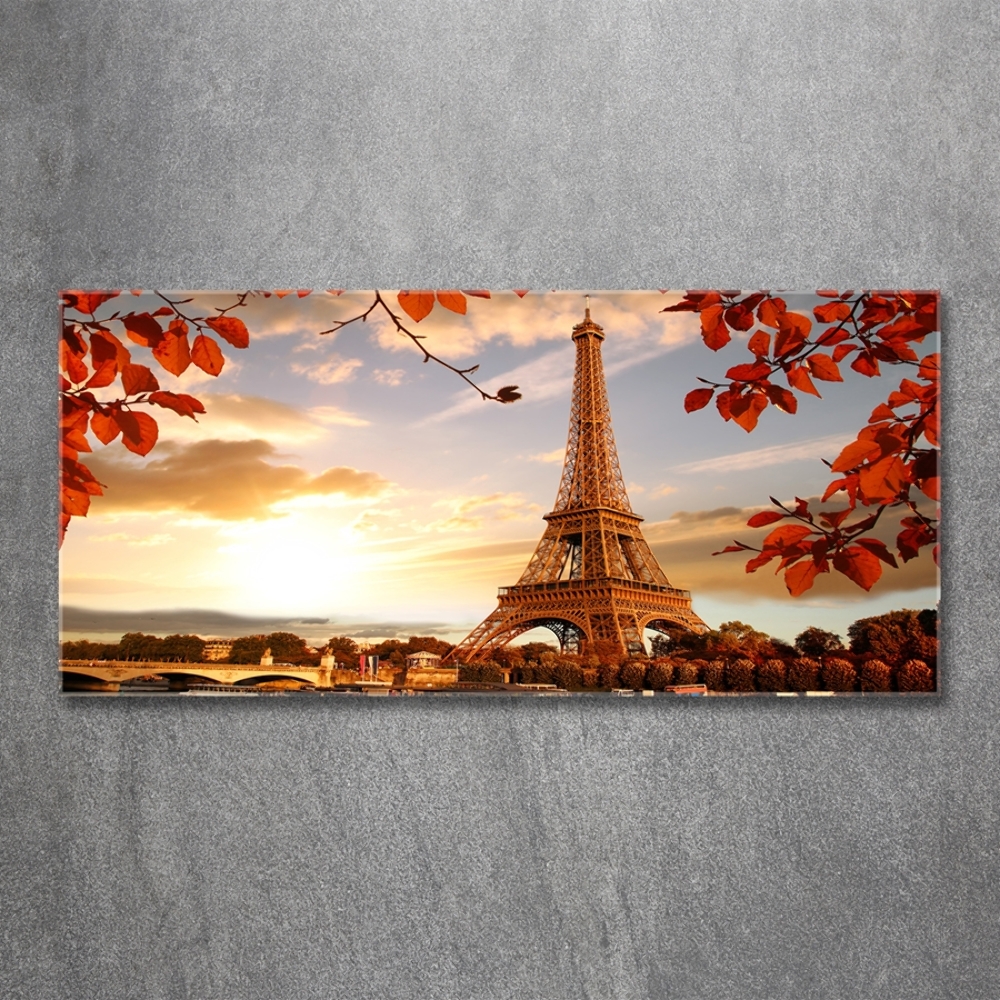 Wall art on glass Eiffel paris tower