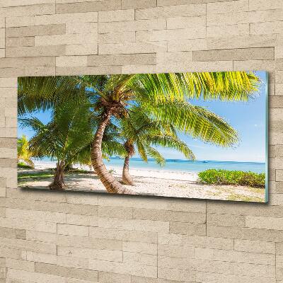 Wall art on glass Tropical beach