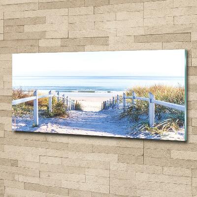 Wall art on glass Coastal dunes