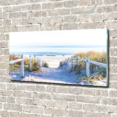 Wall art on glass Coastal dunes