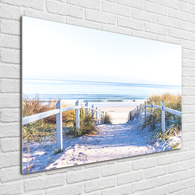 Wall art on glass Coastal dunes