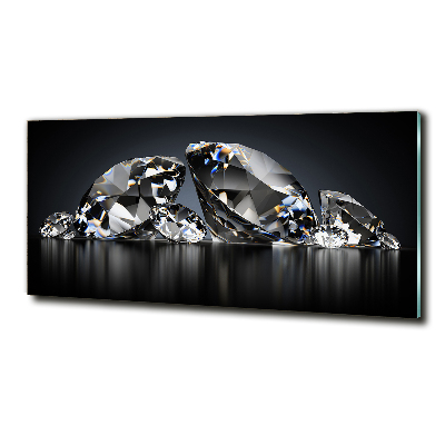 Glass art print Diamonds