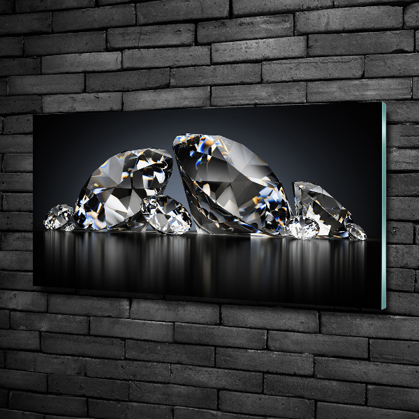 Glass art print Diamonds