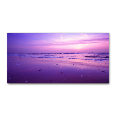 Wall art on glass Sunset sea