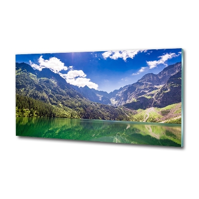 Wall art on glass Morskie oko tatry