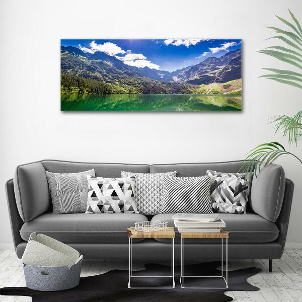 Wall art on glass Morskie oko tatry