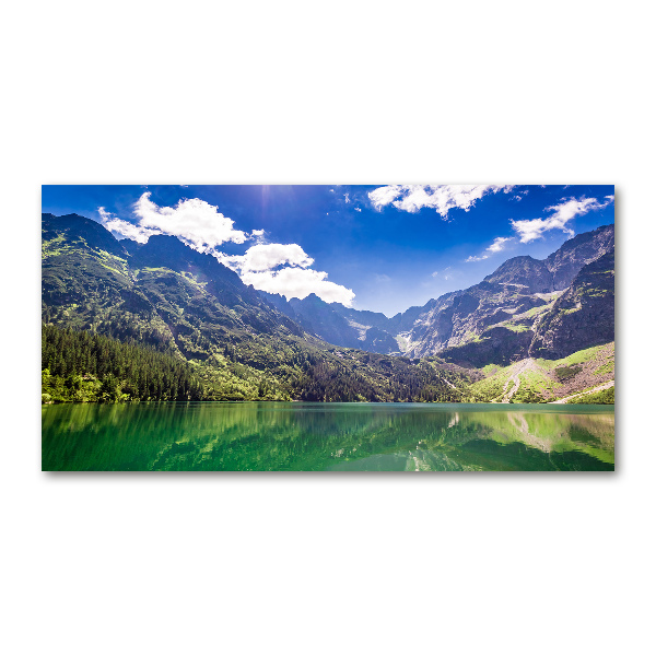 Wall art on glass Morskie oko tatry