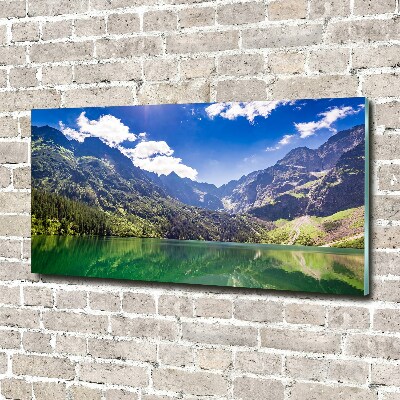 Wall art on glass Morskie oko tatry