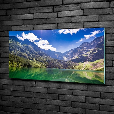 Wall art on glass Morskie oko tatry