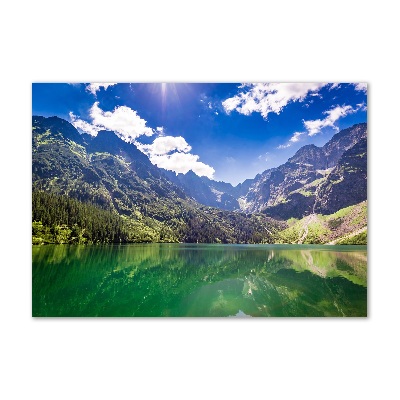 Wall art on glass Morskie oko tatry