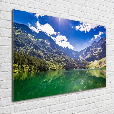 Wall art on glass Morskie oko tatry