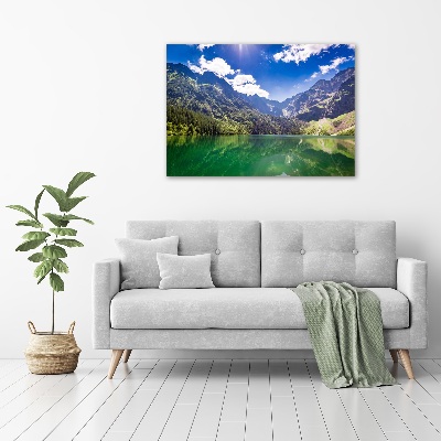 Wall art on glass Morskie oko tatry