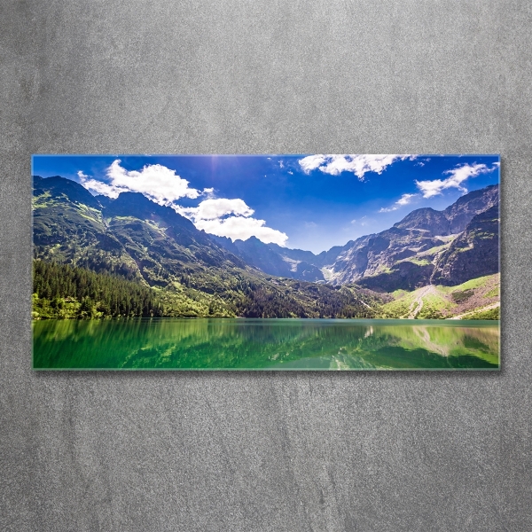 Wall art on glass Morskie oko tatry