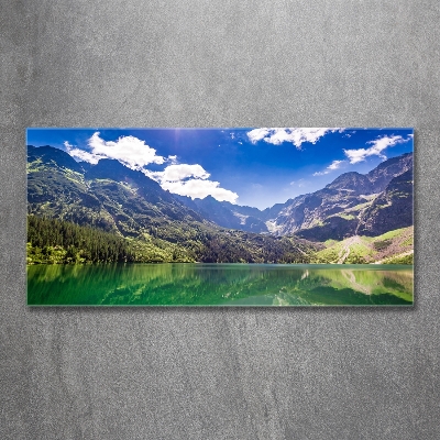 Wall art on glass Morskie oko tatry