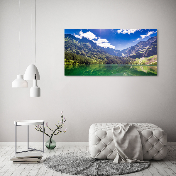 Wall art on glass Morskie oko tatry