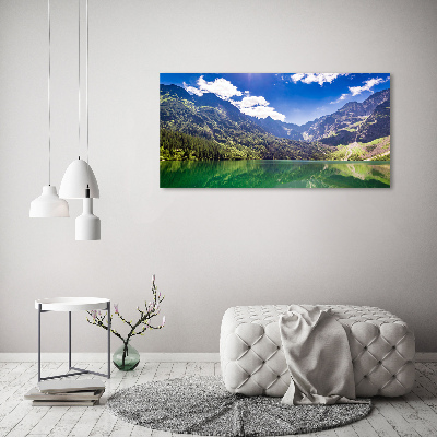 Wall art on glass Morskie oko tatry