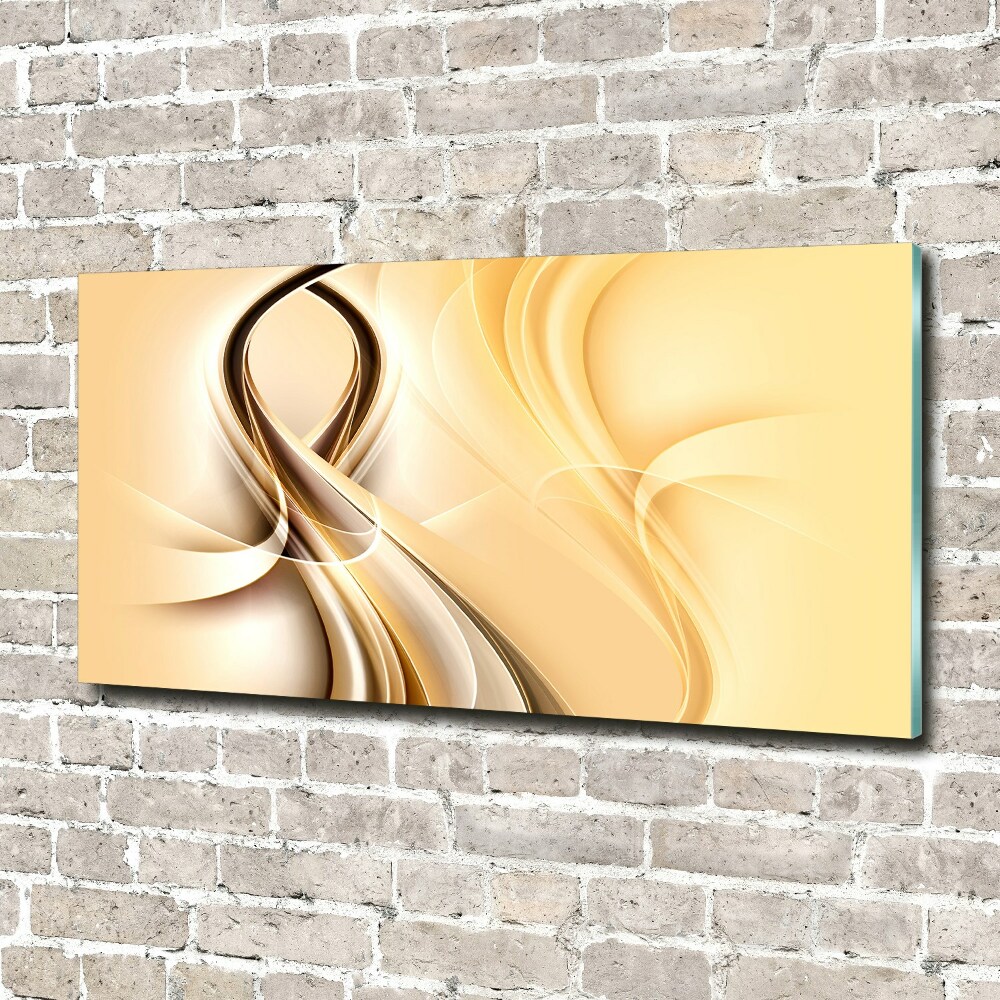 Glass picture print Wave abstraction