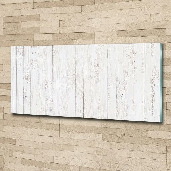 Glass wall art large Wooden background