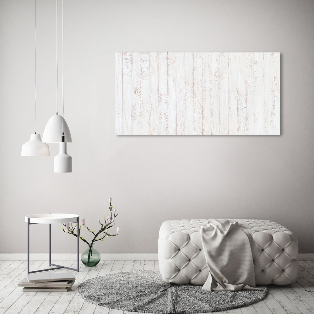 Glass wall art large Wooden background