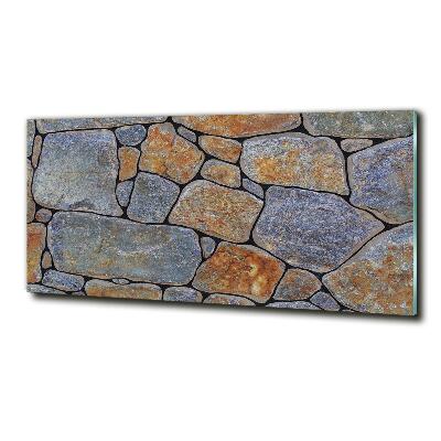 Glass wall art large Stones